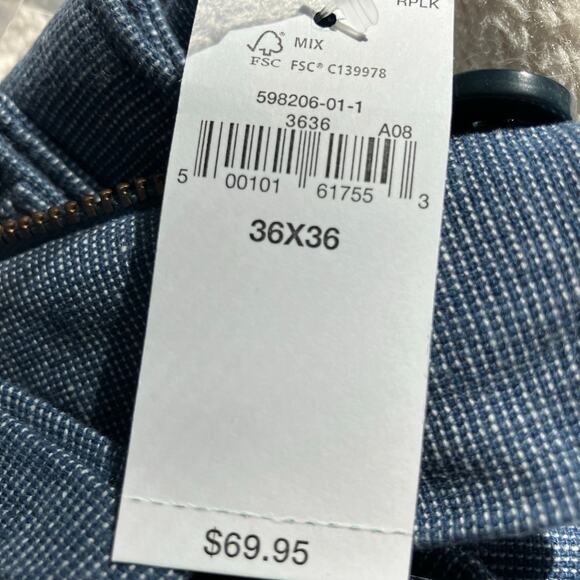 NWT Men’s Gap Blue Linen Utility Pant -size 36w 36l - Picture 13 of 13